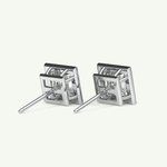 1 TCW Princess Bezel Lab-Grown Diamond Stud Earrings 16
