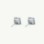 1 TCW Princess Bezel Lab-Grown Diamond Stud Earrings 19