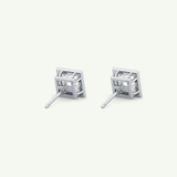 1 TCW Princess Bezel Lab-Grown Diamond Stud Earrings 19