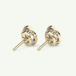 1 TCW Oval Bezel Lab-Grown Diamond Stud Earrings 2