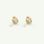 1 TCW Oval Bezel Lab-Grown Diamond Stud Earrings 5