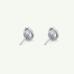 1 TCW Oval Bezel Lab-Grown Diamond Stud Earrings 19
