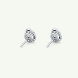 1 TCW Oval Bezel Lab-Grown Diamond Stud Earrings 19