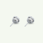 1 TCW Round Bezel Lab-Grown Diamond Stud Earrings 19