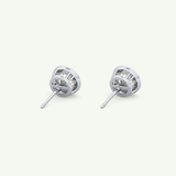 1 TCW Round Bezel Lab-Grown Diamond Stud Earrings 19