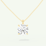 0.5-2 CT Round Lab-Grown Diamond Solitaire Necklace
