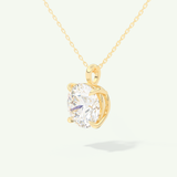 0.5-2 CT Round Lab-Grown Diamond Solitaire Necklace