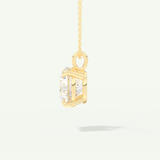 0.5-2 CT Round Lab-Grown Diamond Solitaire Necklace