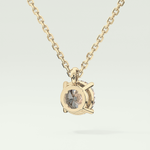 Elegant 2 CT Round Lab-Grown Diamond Solitaire Necklace