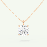 0.5-2 CT Round Lab-Grown Diamond Solitaire Necklace