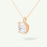 0.5-2 CT Round Lab-Grown Diamond Solitaire Necklace