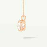 0.5-2 CT Round Lab-Grown Diamond Solitaire Necklace