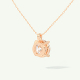 0.5-2 CT Round Lab-Grown Diamond Solitaire Necklace