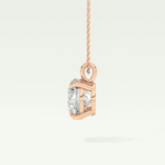 Elegant 2 CT Round Lab-Grown Diamond Solitaire Necklace