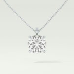 Elegant 2 CT Round Lab-Grown Diamond Solitaire Necklace