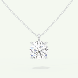 0.5-2 CT Round Lab-Grown Diamond Solitaire Necklace