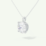 0.5-2 CT Round Lab-Grown Diamond Solitaire Necklace