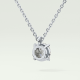 Elegant 2 CT Round Lab-Grown Diamond Solitaire Necklace