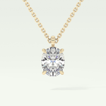 Elegant 2 CT Oval Lab-Grown Diamond Solitaire Necklace