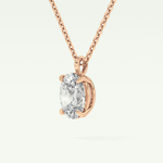 Elegant 2 CT Oval Lab-Grown Diamond Solitaire Necklace