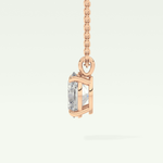Elegant 2 CT Oval Lab-Grown Diamond Solitaire Necklace