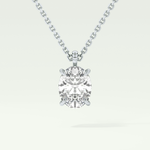 Elegant 2 CT Oval Lab-Grown Diamond Solitaire Necklace