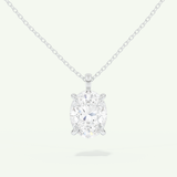 0.5-2 CT Oval Lab-Grown Diamond Solitaire Necklace