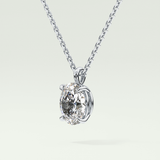 Elegant 2 CT Oval Lab-Grown Diamond Solitaire Necklace