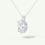 0.5-2 CT Oval Lab-Grown Diamond Solitaire Necklace