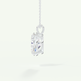 0.5-2 CT Oval Lab-Grown Diamond Solitaire Necklace