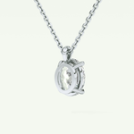 Elegant 2 CT Oval Lab-Grown Diamond Solitaire Necklace