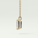 2 CT Emerald Lab-Grown April-Diamond Solitaire Birthstone Necklace 3