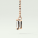 2 CT Emerald Lab-Grown April-Diamond Solitaire Birthstone Necklace 7