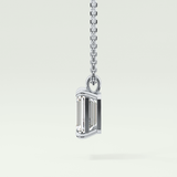 2 CT Emerald Lab-Grown April-Diamond Solitaire Birthstone Necklace 11