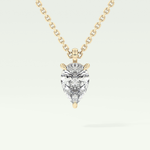 Elegant 2 CT Pear Lab-Grown Diamond Solitaire Necklace