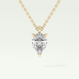 Elegant 2 CT Pear Lab-Grown Diamond Solitaire Necklace