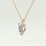 Elegant 2 CT Pear Lab-Grown Diamond Solitaire Necklace