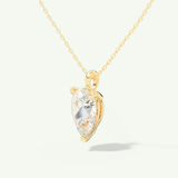 0.5-2 CT Pear Lab-Grown Diamond Solitaire Necklace