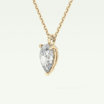 Elegant 2 CT Pear Lab-Grown Diamond Solitaire Necklace