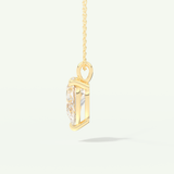 0.5-2 CT Pear Lab-Grown Diamond Solitaire Necklace
