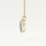 Elegant 2 CT Pear Lab-Grown Diamond Solitaire Necklace