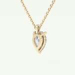 Elegant 2 CT Pear Lab-Grown Diamond Solitaire Necklace