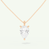 0.5-2 CT Pear Lab-Grown Diamond Solitaire Necklace