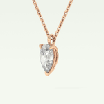 Elegant 2 CT Pear Lab-Grown Diamond Solitaire Necklace
