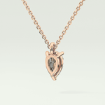 Elegant 2 CT Pear Lab-Grown Diamond Solitaire Necklace