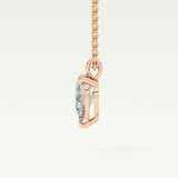 Elegant 2 CT Pear Lab-Grown Diamond Solitaire Necklace