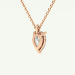 Elegant 2 CT Pear Lab-Grown Diamond Solitaire Necklace