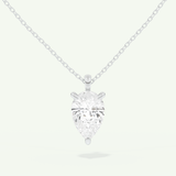 0.5-2 CT Pear Lab-Grown Diamond Solitaire Necklace