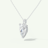0.5-2 CT Pear Lab-Grown Diamond Solitaire Necklace