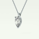 Elegant 2 CT Pear Lab-Grown Diamond Solitaire Necklace